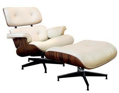 Conjunto Poltrona/Banqueta Charles Eames