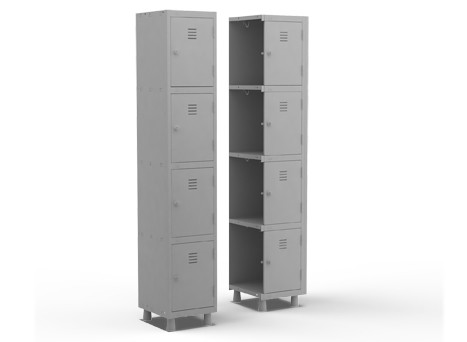 Roupeiro de Aço Montável Porta Pequena