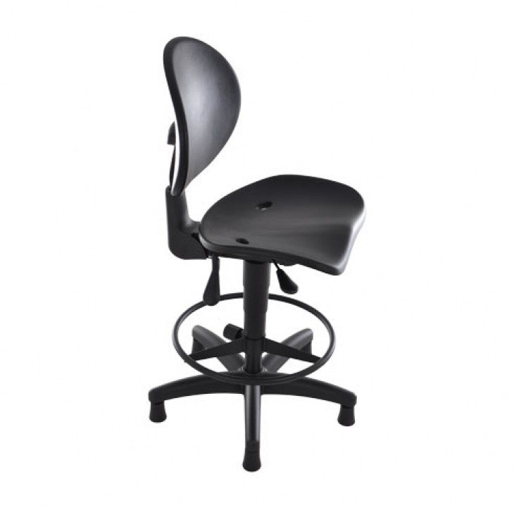 Cadeira Giratória Alta Industrial STPU 160