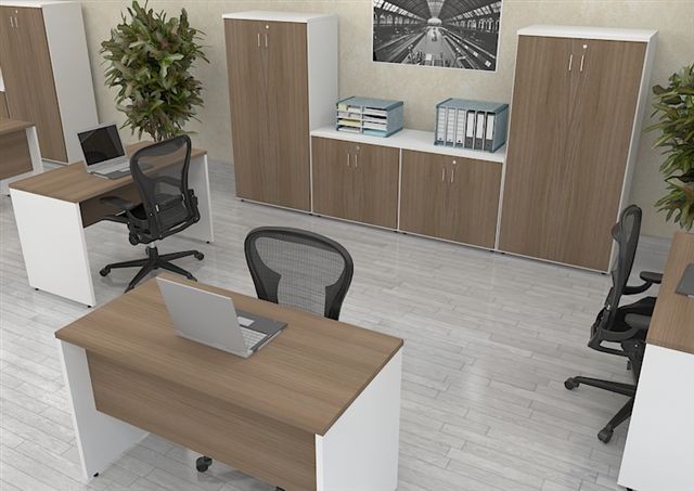 Mesa Corporativa pé Painel BL 2