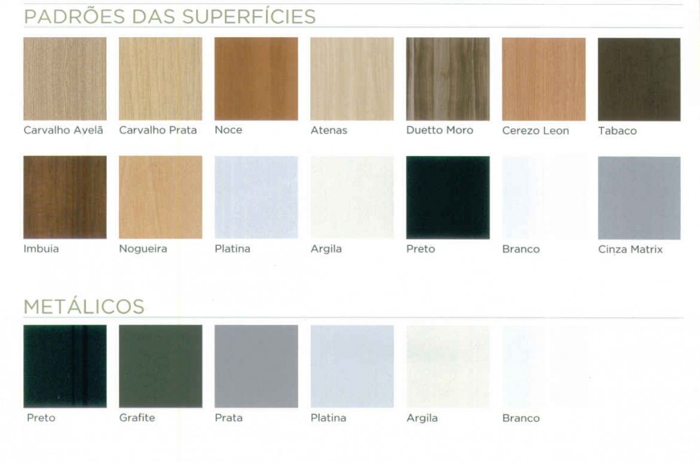 Padrão de Cores Superficie